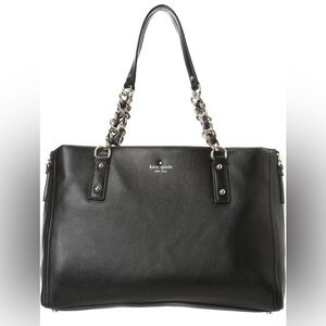 Kate Spade Cobble Hill Andee Tote Bag - Black with Chain Strap